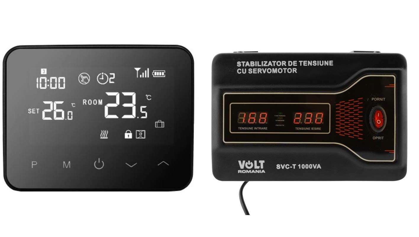 Set Termostat Inteligent WIFI TW-08-P si stabilizator servomotor SVC-T-1000VA 56921-defaultCombination - imagine 39